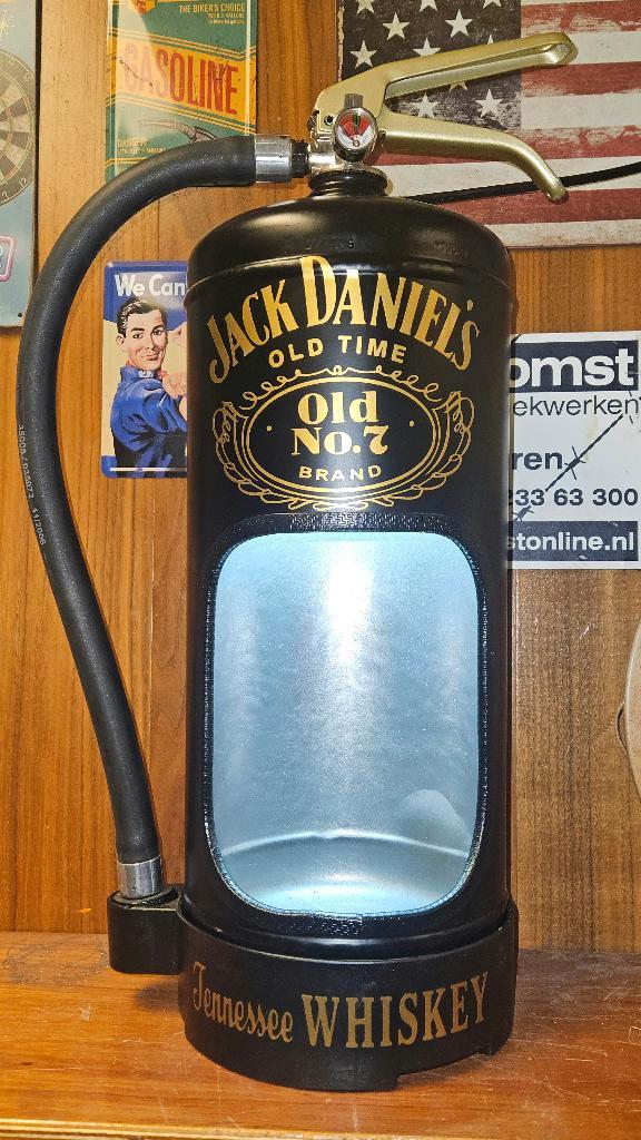 Jack Daniels brandblusser lamp, decoratie mancave, Maison & Meubles, Lampes | Lampes en vrac, Neuf, Ampoule LED, Enlèvement ou Envoi