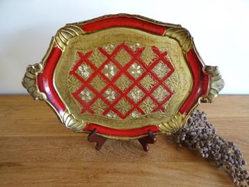 Prachtig vintage Florentijns dienblad, 44 x 28,5 cm beschikbaar voor biedingen