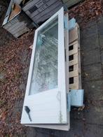 Porte de jardin double avec cadre en plastique, très bon éta, Enlèvement