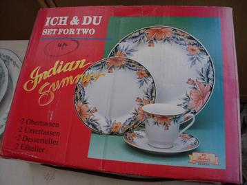 servies voor 2 personen beschikbaar voor biedingen