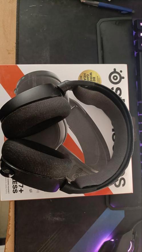 Steelseries Arctis 7+ DRAADLOOS, Computers en Software, Headsets, Zo goed als nieuw, Ophalen of Verzenden