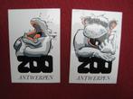Oude Stickers van de ZOO van Antwerpen x 2, Verzenden, Zo goed als nieuw, Bedrijf of Vereniging