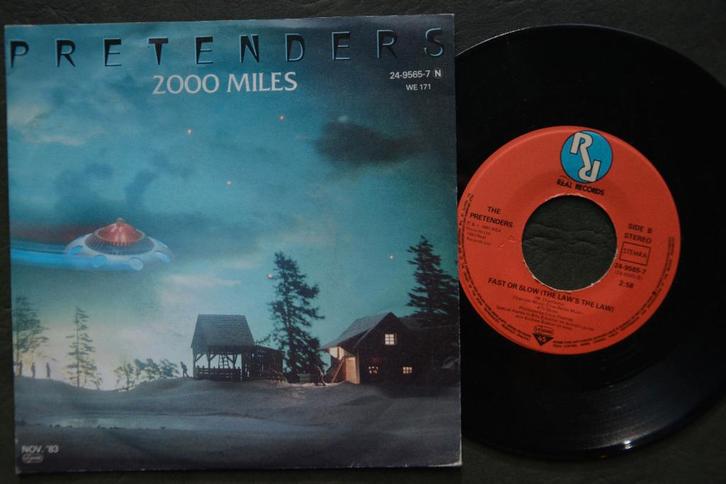 The Pretenders – 2000 Miles (D) - vinyl singel (1983), Cd's en Dvd's, Vinyl Singles, Gebruikt, Single, Rock en Metal, 7 inch, Ophalen of Verzenden