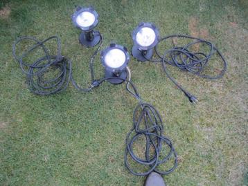 vijver verlichting, Tuin en Terras, Vijver-toebehoren, Ophalen of Verzenden, Gebruikt, Vijververlichting