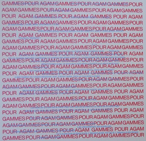 YAACOV AGAM / GAMMES POUR AGAM / KLEURZEEFDRUK / 75x75cm, Antiek en Kunst, Kunst | Litho's en Zeefdrukken, Ophalen of Verzenden