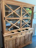 TEAK vitrinekast, Huis en Inrichting, Kasten | Buffetkasten, Ophalen, Zo goed als nieuw