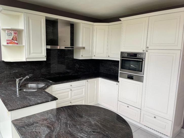 Complete nette degelijke landelijke keuken te koop., Huis en Inrichting, Keuken | Complete keukens, Gebruikt, Hoekkeuken, Wit