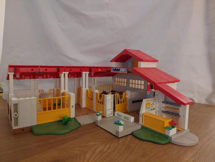 Playmobil paarden 4190 + 7392 manege+staluitbreiding, Kinderen en Baby's, Speelgoed | Playmobil, Gebruikt, Complete set, Ophalen