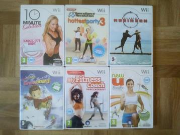 12 verschillende Wii games voor op je balance bord beschikbaar voor biedingen