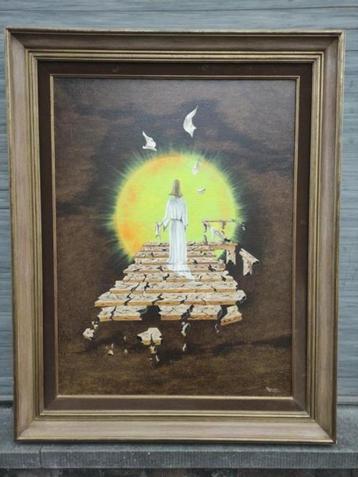 huile sur toile signe r doyen beschikbaar voor biedingen