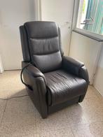 Elektrische relaxzetel/ 2 motoren en lift, Huis en Inrichting, Fauteuils, Ophalen, Zo goed als nieuw, Leer, Klassiek
