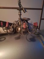 Vintage messing kroonluchter met adelaar – 6 armen – klassie, Huis en Inrichting, Ophalen, Gebruikt, Overige materialen, Klassiek / Barok / Landelijk