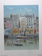 MICHEL DELACROIX / LE CANAL / KLEURLITHO / 76x59cm / 1983, Enlèvement ou Envoi