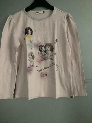 T-shirts LM, KM en vestjes maat 134 voor meisjes beschikbaar voor biedingen