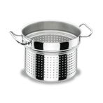Nieuw Stoom- Pasta inzet Ø24cm  Lacor Profi 9,5L inox, OP=OP, Huis en Inrichting, Inox, Nieuw, Pannenset, Ophalen of Verzenden