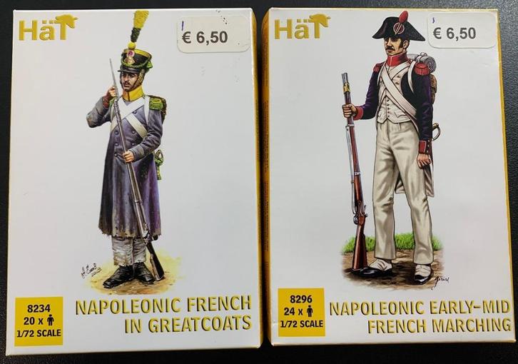 HAT 8296 + 8234 Napoleonic figuren 1/72 (44 stuks), Hobby en Vrije tijd, Modelbouw | Figuren en Diorama's, Nieuw, Figuur of Figuren