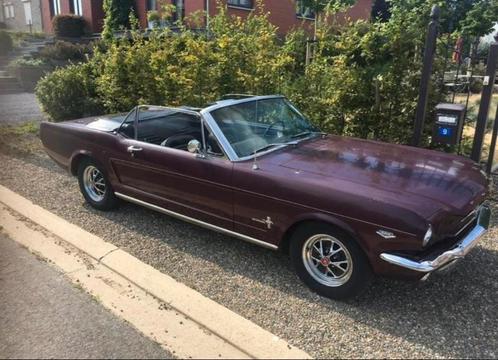 FORD MUSTANG '65 cabrio, black plated car, 2e eigenaar !!, Auto's, Ford, Particulier, Mustang, Benzine, 3 deurs, Automaat, Rood