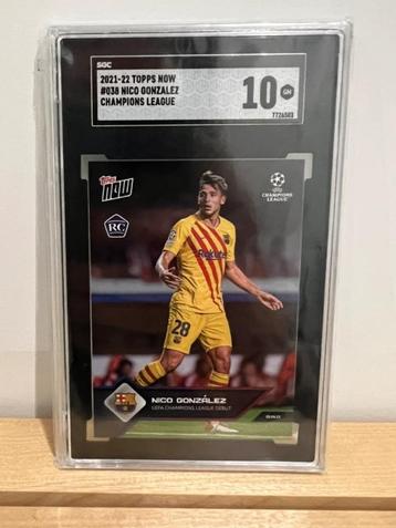 Topps card - fc Barcelona - Nico Gonzalez - SGC 10 graded Ps beschikbaar voor biedingen
