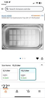 HENDI 1/1 Tray + Perforated combo, Zakelijke goederen, Ophalen