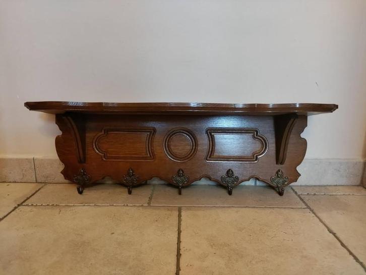 Archelle / Porte manteau en chêne massif à suspendre, Antiek en Kunst, Antiek | Meubels | Kasten, Ophalen