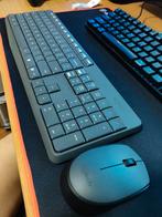 Logitech MK235 draadloos toetsenbord + muis, Azerty, Utilisé, Ergonomique, Enlèvement ou Envoi