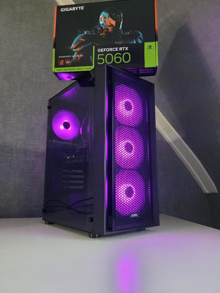 ✅ Game PC - Ryzen 7 - RTX 5060 - 16 GB -SSD ✅, Computers en Software, Desktop Pc's, Zo goed als nieuw, 4 Ghz of meer, HDD, SSD