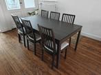 Ekedalen eettafel (180/240 x 90) plus zes stoelen - NIEUW!, Huis en Inrichting, Tafels | Eettafels, Ophalen, 50 tot 100 cm, Vijf personen of meer