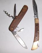 2 rostfrei trés ancien manche bois et finition laiton ., Antiquités & Art, Enlèvement ou Envoi