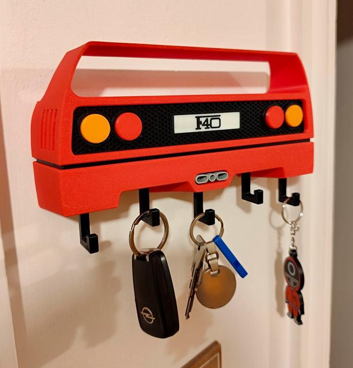 Ferrari F40 sleutelhanger rekje sleutels voor mancave bureau, Auto diversen, Tuning en Styling, Ophalen of Verzenden