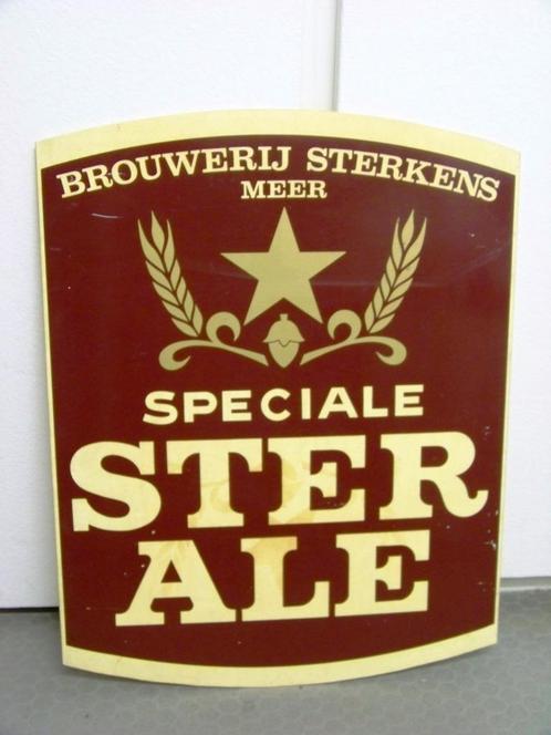 Ster Ale - brouwerij Sterkens - Meer -Reclame, Verzamelen, Merken en Reclamevoorwerpen, Gebruikt, Reclamebord, Ophalen
