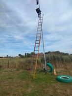 Houten ladder 2x10 treden 2x390, Doe-het-zelf en Bouw, Ladders en Trappen, Ophalen, Zo goed als nieuw, Ladder
