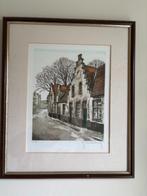 Hebbelinck 4 etsen met certificaat, Antiek en Kunst, Ophalen of Verzenden