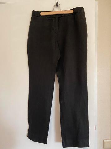Pantalon en lin noir Scapa pour femme, Taille 42/44 (L), Scapa, Enlèvement ou Envoi, Comme neuf