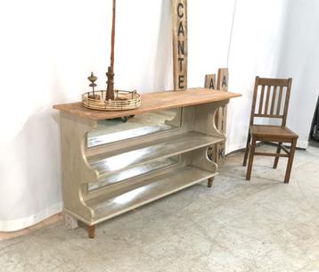 Mooie antieke brocante console muur-tafel L 145 D 42 H 84 beschikbaar voor biedingen