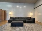 Sur & Plus Modulaire Designbank Grijs – 3-delig + Hocker, Bankstel Bank Sofa Hoekbank Design bank, Hoekbank, 300 cm of meer, Ophalen of Verzenden