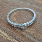 Wit gouden ring, Handtassen en Accessoires, Ringen, Ophalen, Zo goed als nieuw, Wit, Goud