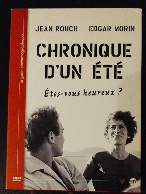 Chronique d'un été Als nieuw!, CD & DVD, DVD | Documentaires & Films pédagogiques, Comme neuf, Autres types, Coffret, Envoi