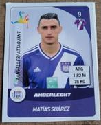 Panini sticker: voetballer Matias Suarez (Anderlecht), Verzamelen, Gebruikt, Ophalen of Verzenden, Poster, Plaatje of Sticker