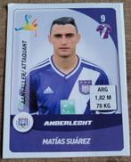 Panini sticker: voetballer Matias Suarez (Anderlecht), Gebruikt, Ophalen of Verzenden, Poster, Plaatje of Sticker
