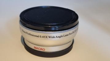 58 mm professionele groothoeklens van 0,45x => 20€ beschikbaar voor biedingen