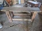 Antiek houten werkbank, Ophalen, Gebruikt, 170 cm of meer, Bankschroef