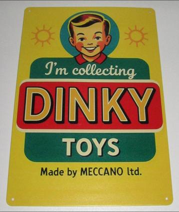 DINKY TOY : Metalen Bord - I'm Collecting Dinky Toys beschikbaar voor biedingen