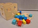 Speelgoed: houten vormen/kubus, Kinderen en Baby's, Overige typen, Gebruikt, Ophalen