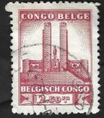 1Postzegel Koning Albert I gedenkteken Leopoldstad Congo, Ophalen of Verzenden, Gestempeld, Koningshuis