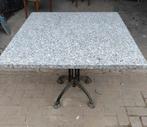 Renessainse tafel,granieten tafelblad met fonten voet, Tuin en Terras, Ophalen, Zo goed als nieuw
