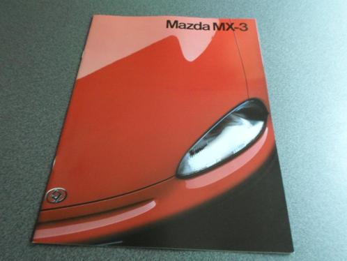 Brochure Mazda MX-3 1993, Livres, Autos | Brochures & Magazines, Mazda, Enlèvement ou Envoi