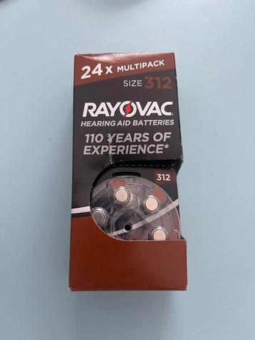 Rayovac batterijen hoorapparaat- Size 312 - 24x multipack beschikbaar voor biedingen