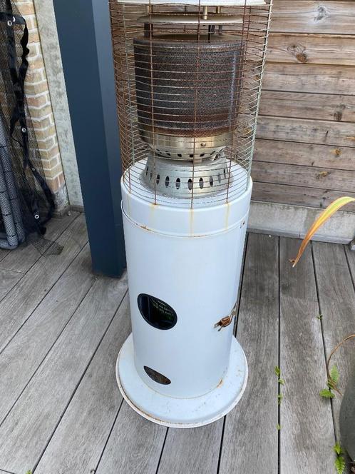 Terrasverwarmer middelhoog, Tuin en Terras, Terrasverwarmers, Gebruikt, Gas, Vloer, Ophalen