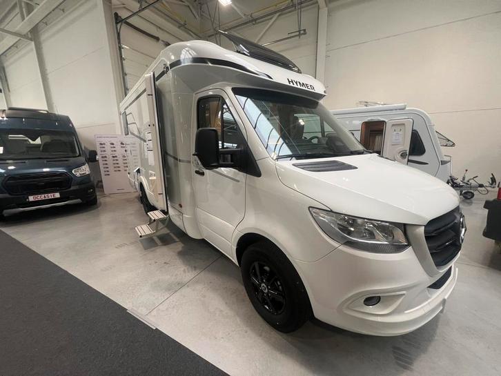 Hymer Tramp S 585 met 5 zit- en slaapplaatsen, Caravans en Kamperen, Mobilhomes, Bedrijf, tot en met 5, Half-integraal, Hymer