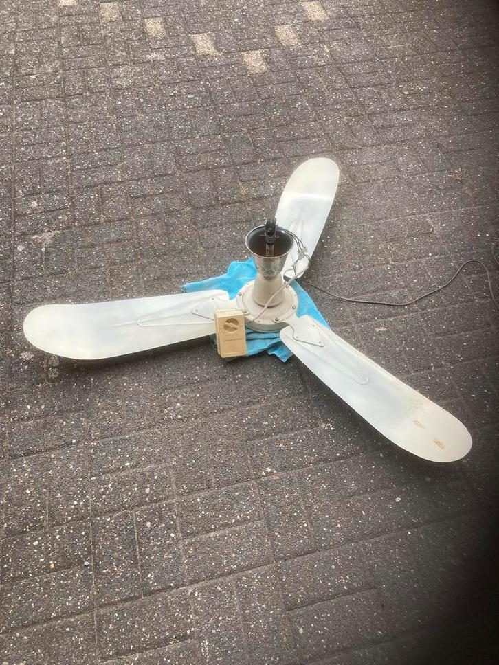 Plafondventilator, ventilator voor garage, werkplaats …, Doe-het-zelf en Bouw, Ventilatie en Afzuiging, Gebruikt, Ventilator, Ophalen